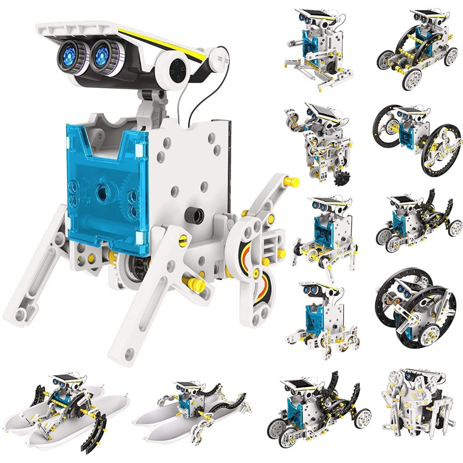 13-in-1 Solar Educational Robot Kit | STEM 13-in-1 Solar Power Robots Creation Toy, Educational Experiment DIY Robotics Kit, Science Toy Solar Powered Building Robotics Set