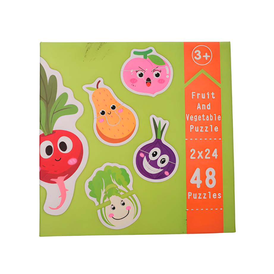 Fruits and Vegetables Jigsaw Puzzle for Kids 48 Puzzle Pieces BOX