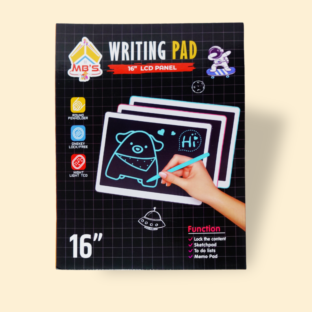 16-Inch Writing Pad with LCD Panel – Smart & Eco-Friendly Learning