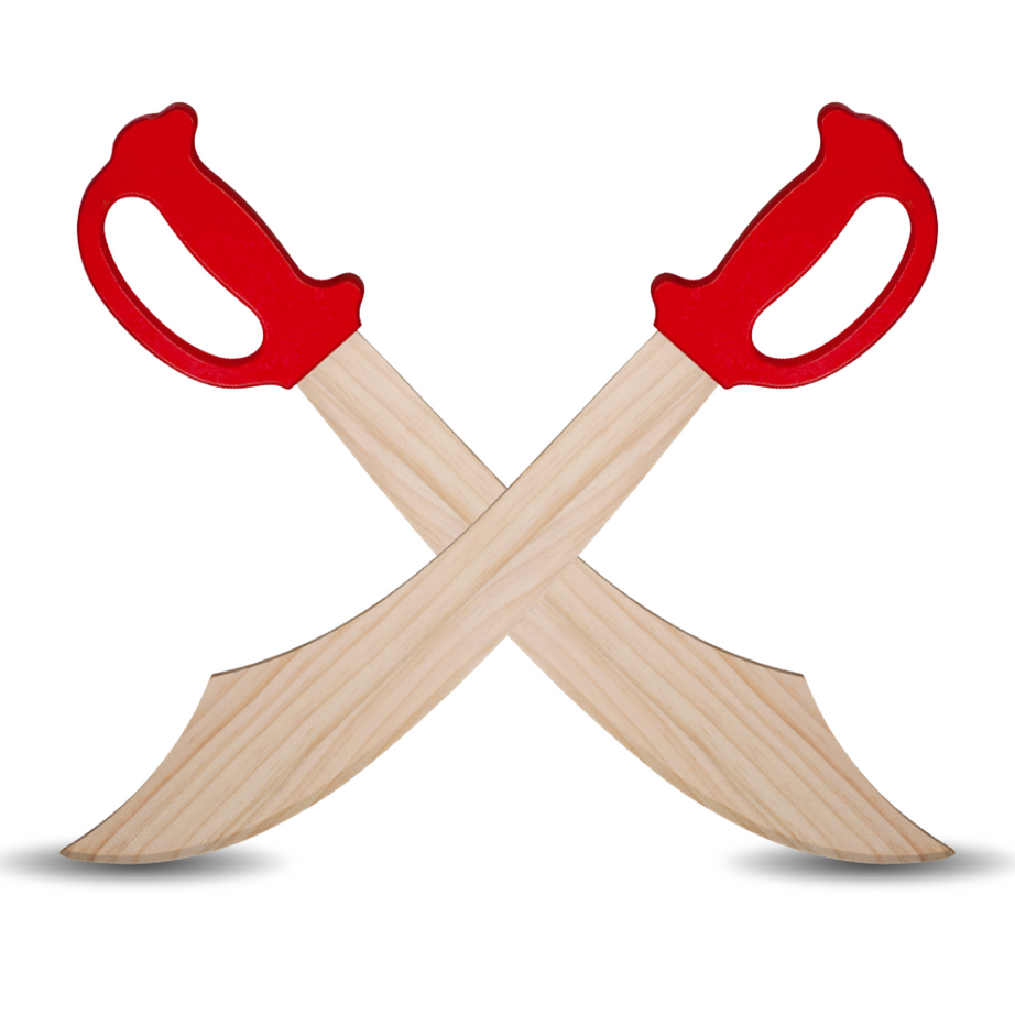 Wooden Sword with Handle for Kids Set of 1 | Safe & Durable Role-Play Toy