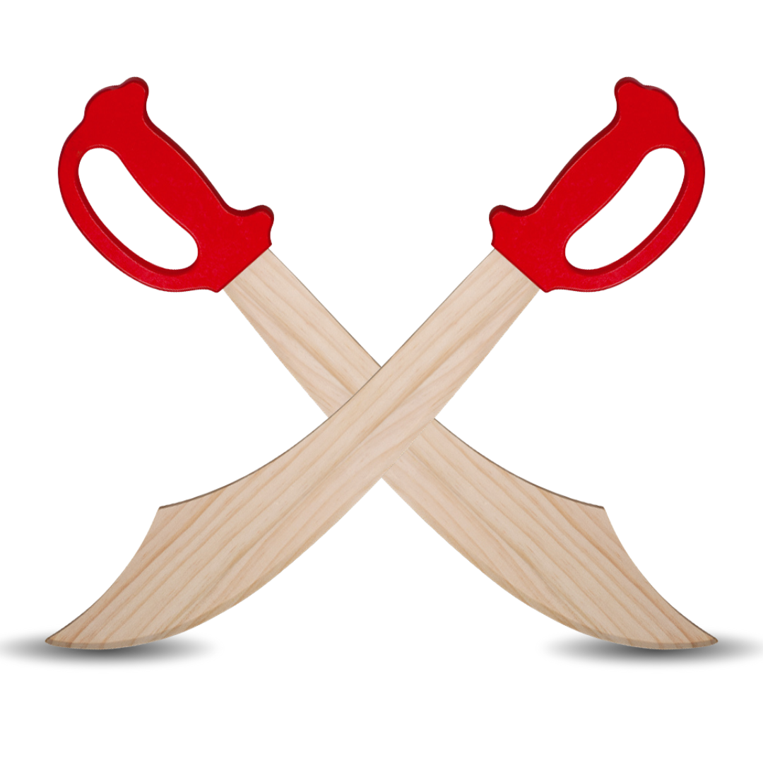 Wooden Sword with Handle for Kids Set of 1 | Safe & Durable Role-Play Toy