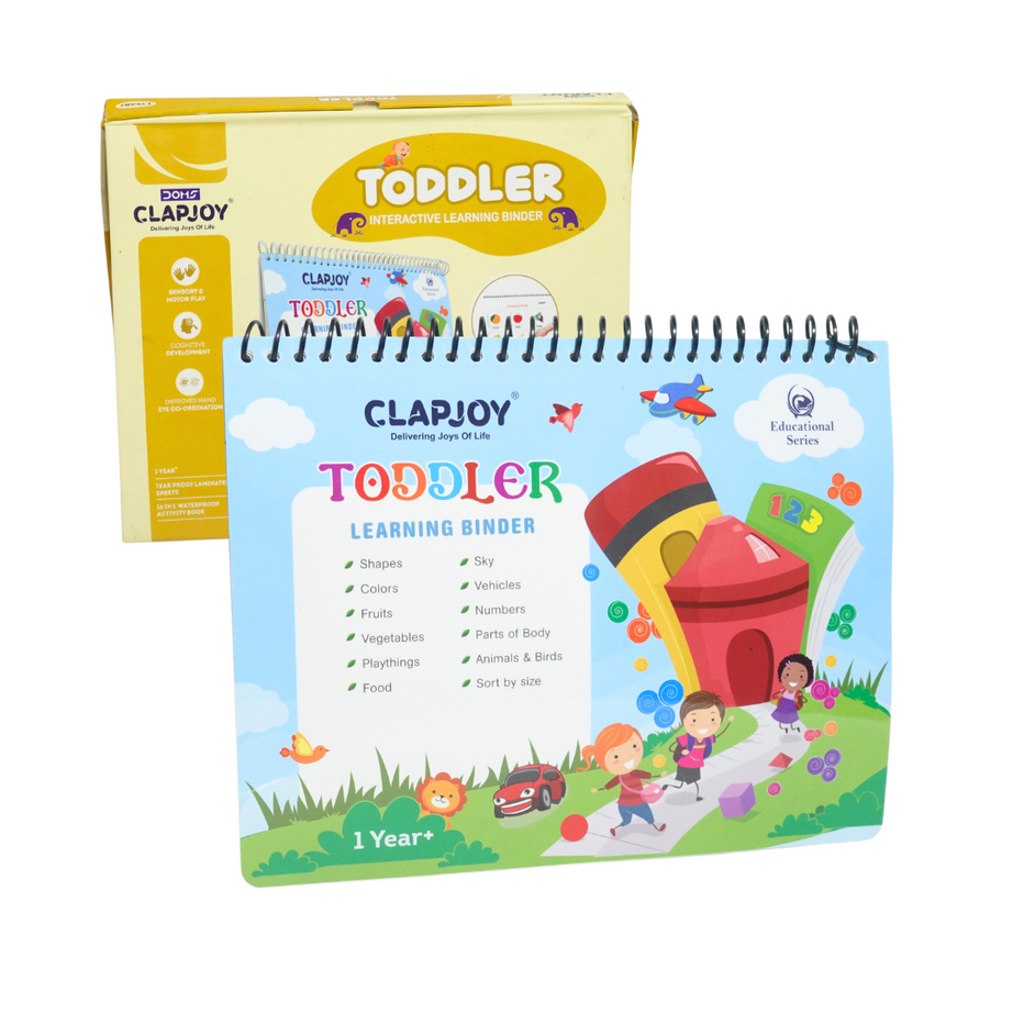 Clapjoy Velcro Book Preschool Busy book Toddler-Level 1