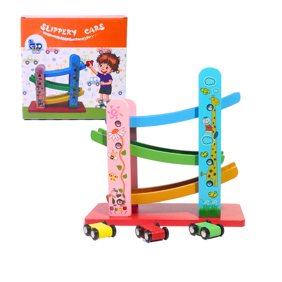 Ladder Slippery Car Track Kids Toys