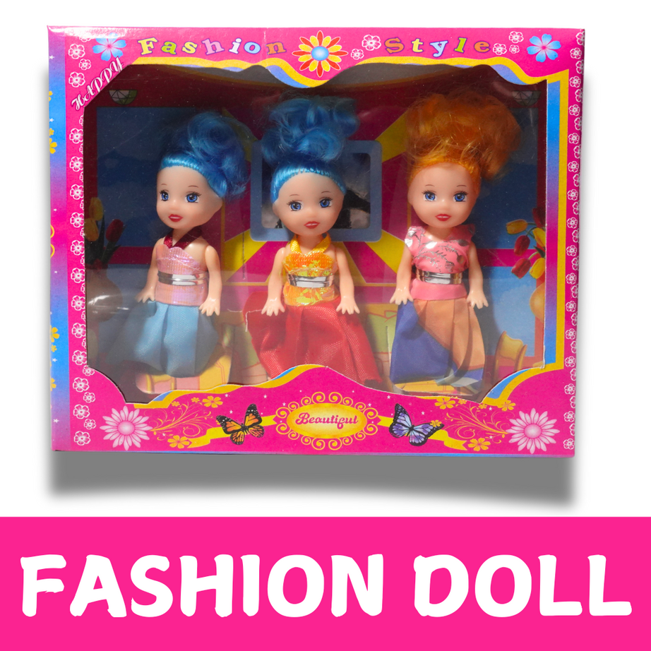 3 Beautiful Fashion Dolls for Kids