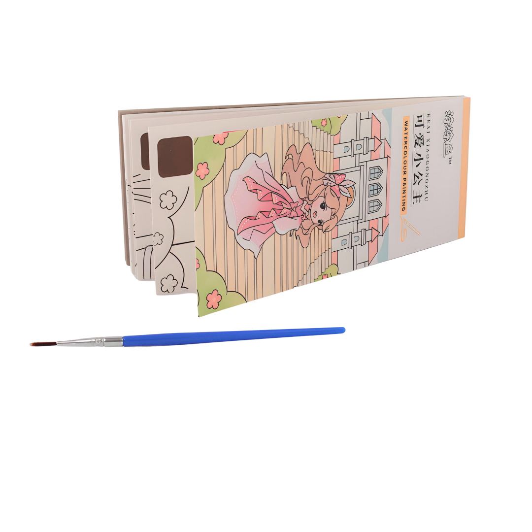 Kidsbestie-1 Small paint book for age 3