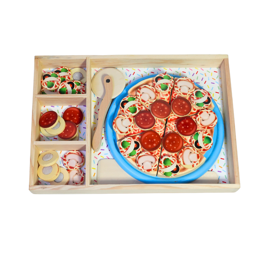 Pizza Making Set, Mix-n-Match Toppings for Kids