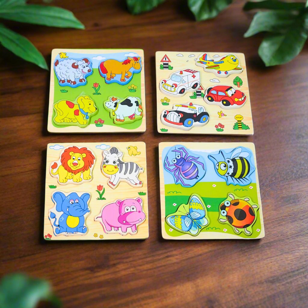 4 in 1 Puzzle-1, 15*15Cm (Random design will be sent)