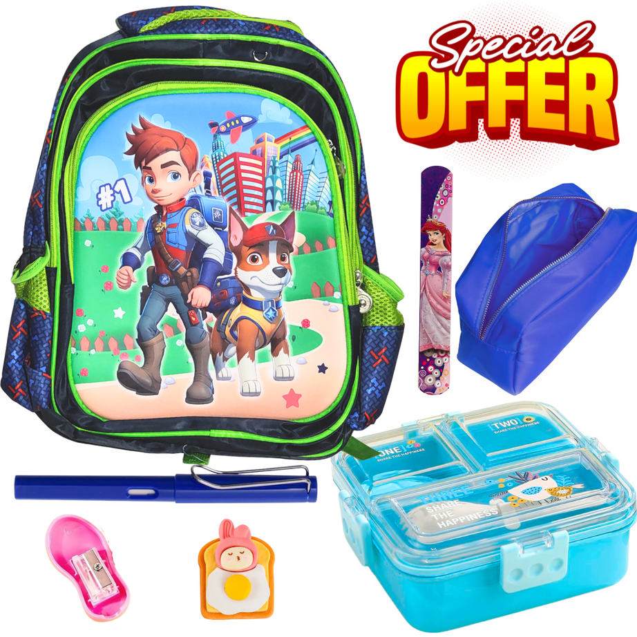 Kids School Bag and Lunch Box Combo Set for Boys and Girls | KidsBestie | KB