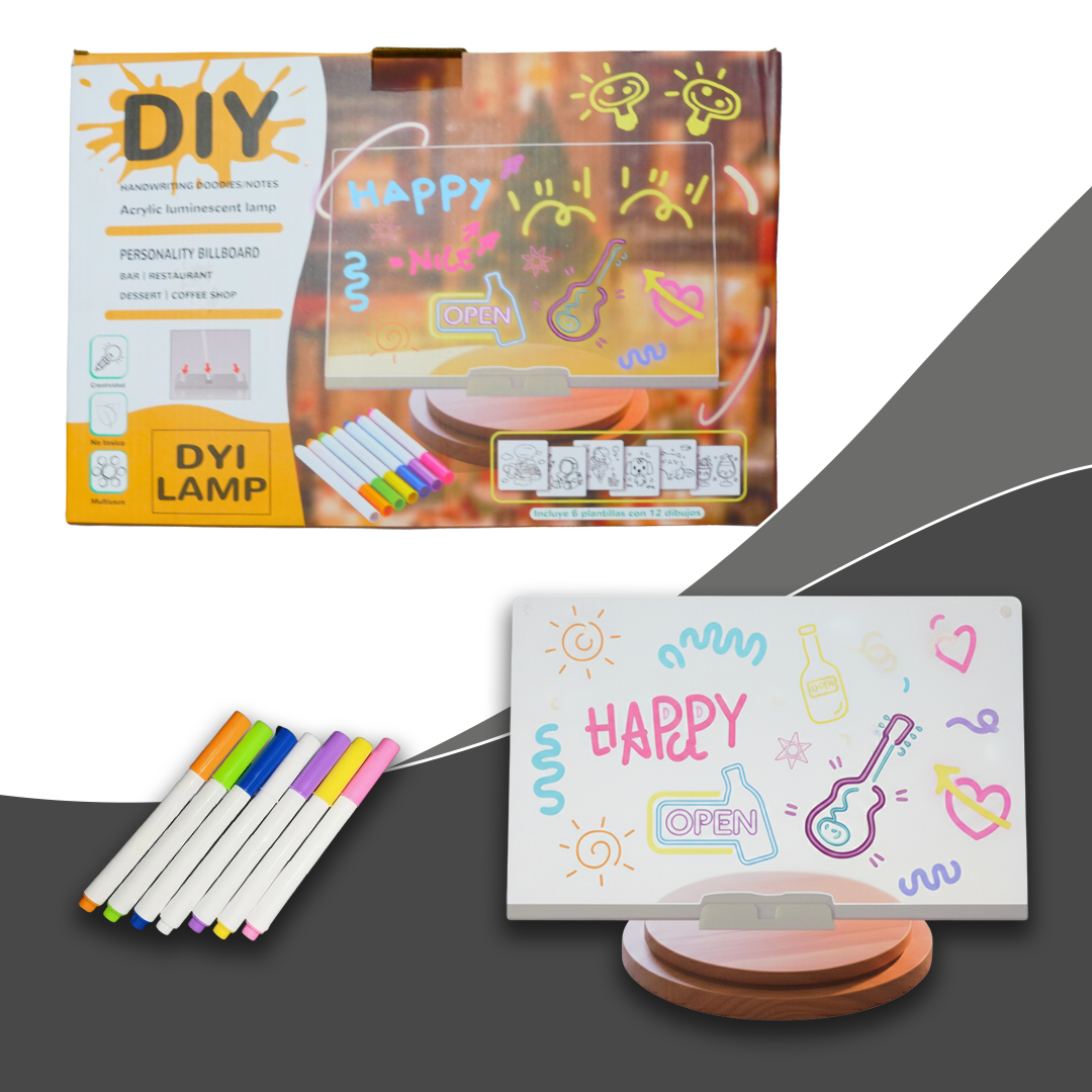 DIY LAMP with LED Message Board | KidsBestie