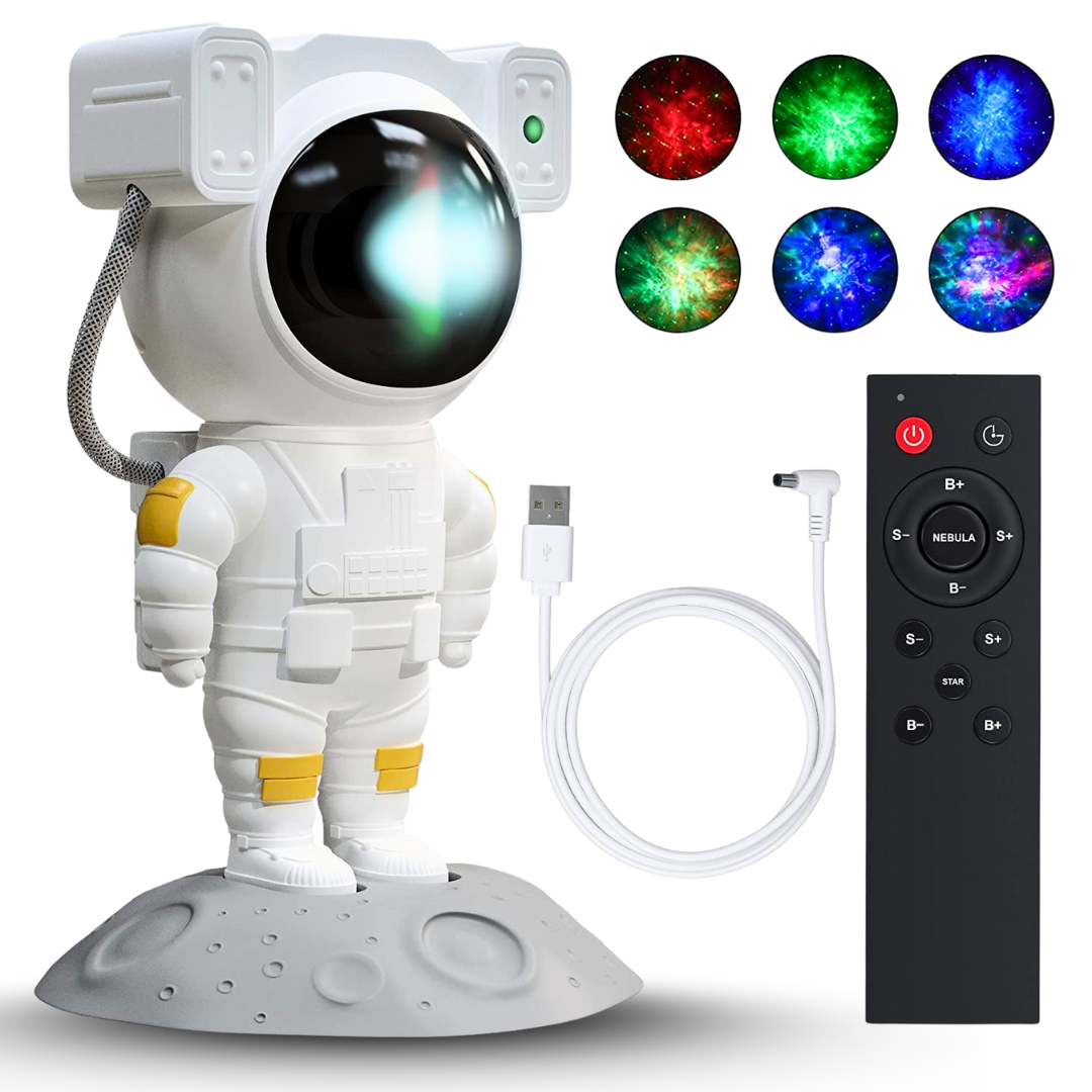 Astronaut Galaxy Projector | Star & Nebula Night Light | Room Decor Lamp for Kids &amp; Adults