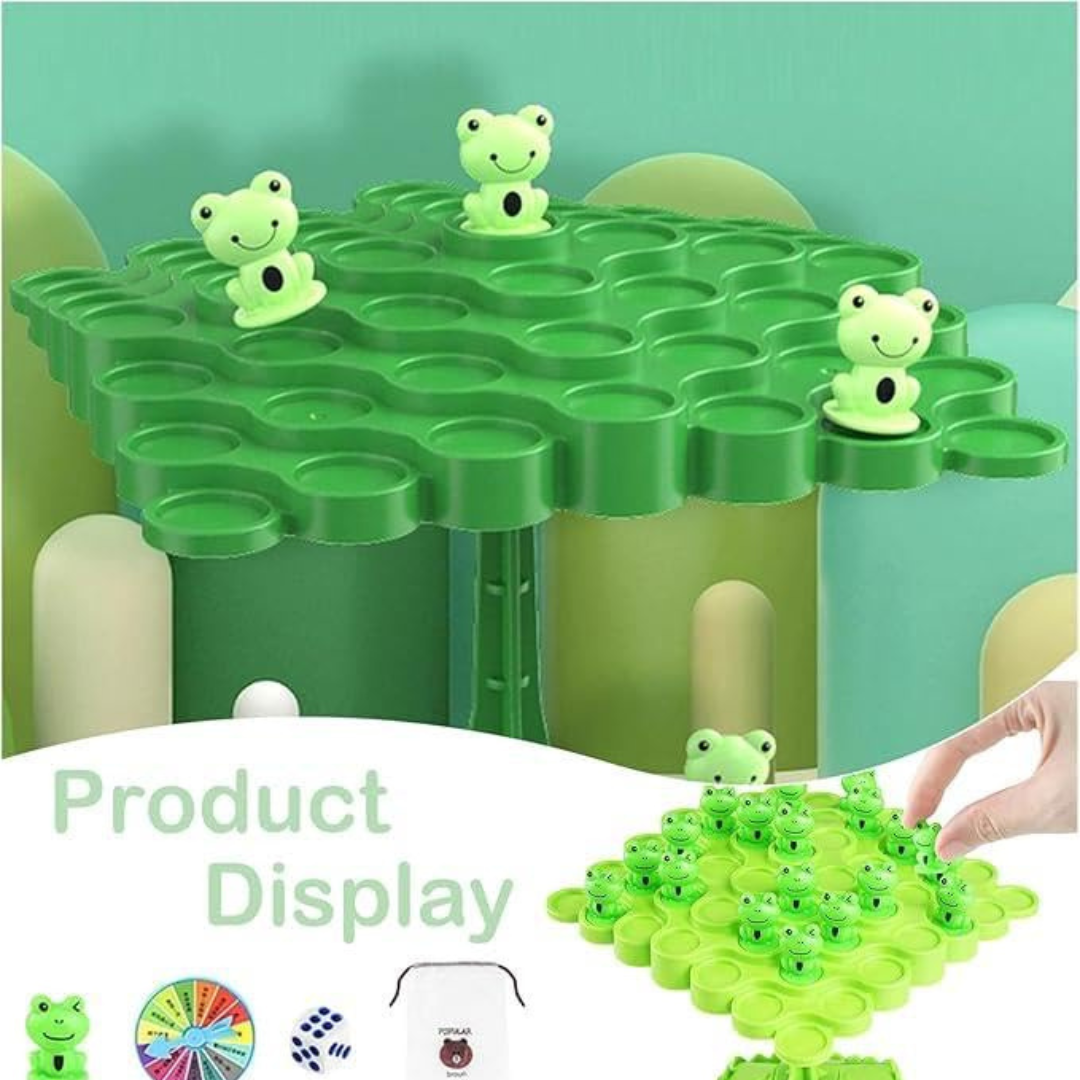 Frog Balance Game | Two-Player Montessori Balance Board Game