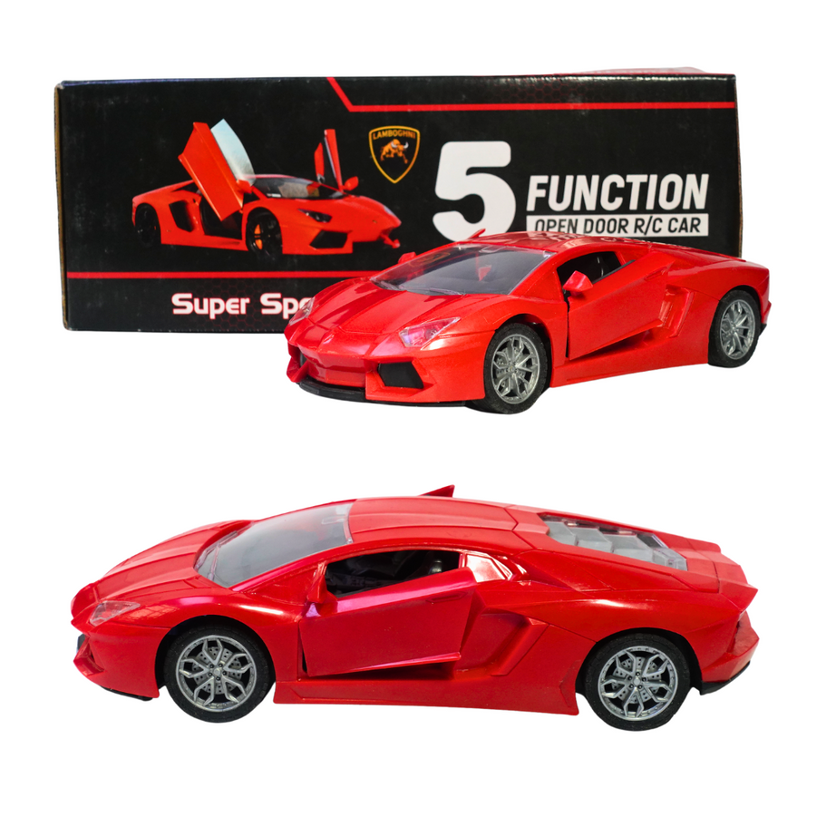 5 Function Open Door Remote Control Car, Rechargeable Batteries for kids-1 (Random colour will be send)