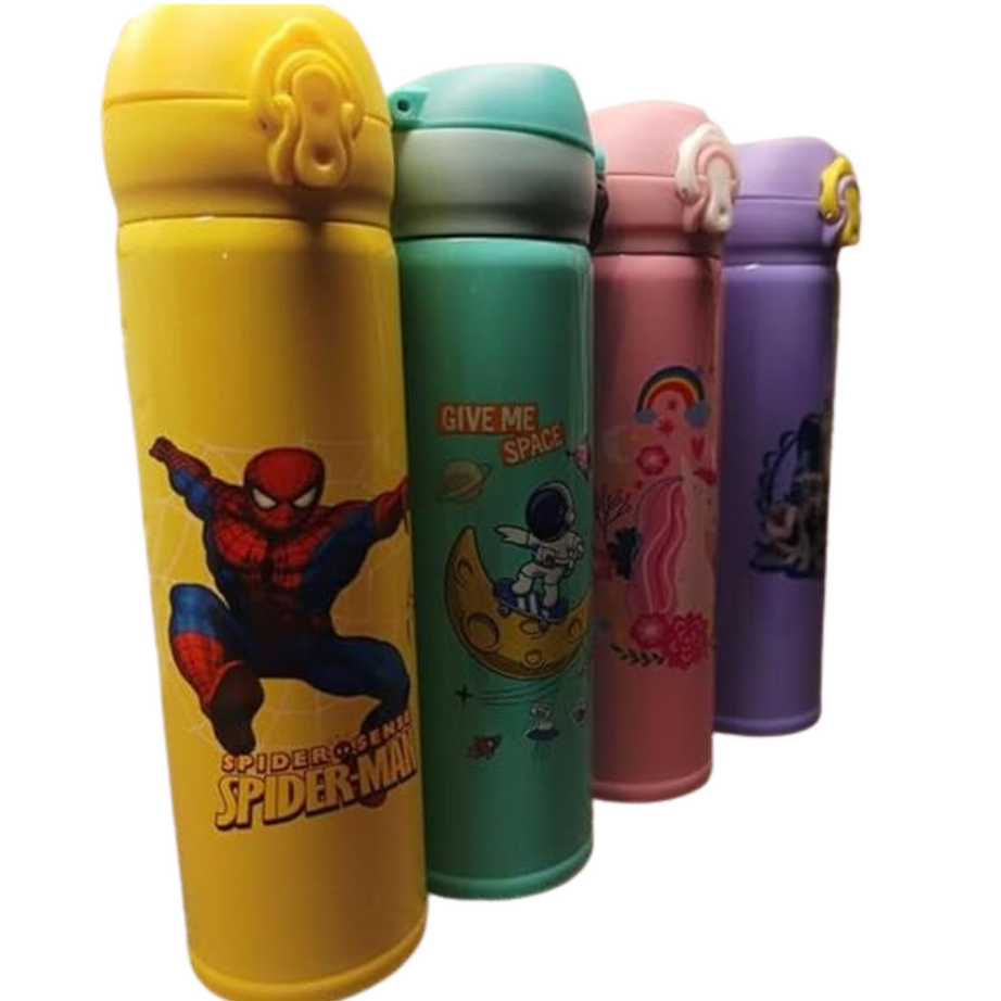 Kids Water Bottle – 500 ml Leak-Proof Drinking Container (Random Design)