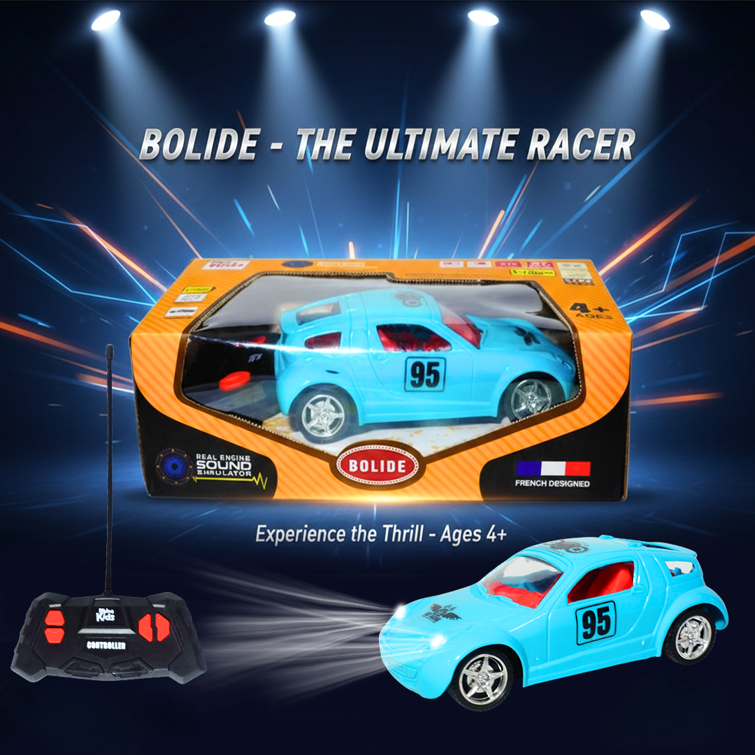 Bolide – The Ultimate Racer | Rechargeable RC Car | KidsBestie (Random Colours)