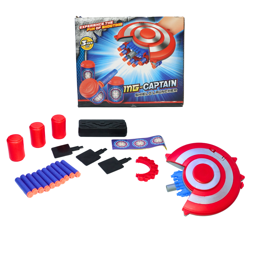 2 in 1 MG Captain Shield Launcher, Defensive Shield and Shield Launcher-1