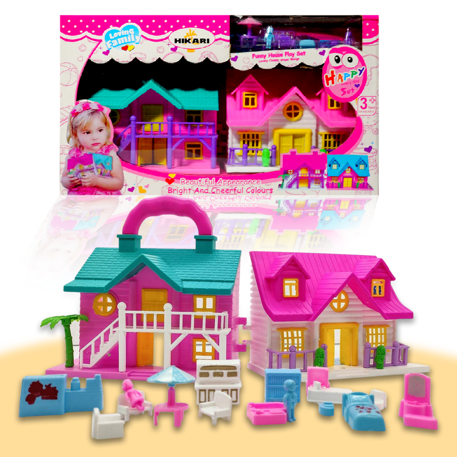 Beautiful Doll House | Pretend Play Set for Girls | Mini Furniture & Accessories | Creative Role Play Toy