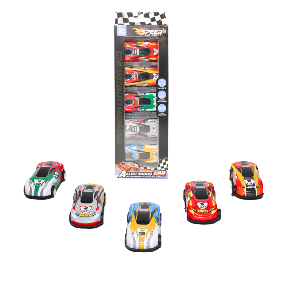 Pull Back Alloy Model Cars for Kids[Pack of 5)