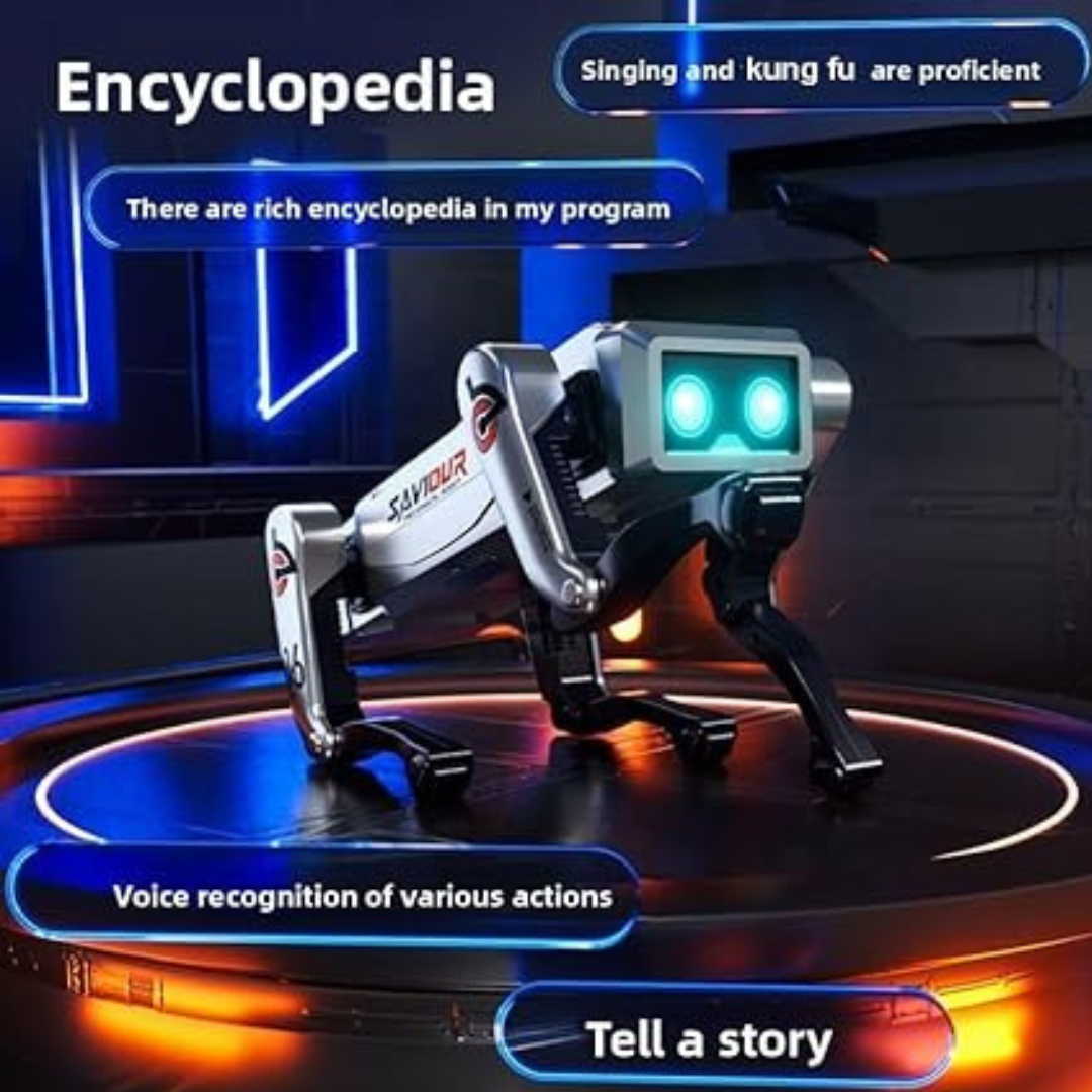 AI Robot Dog | Smart RC Mechanical Pet with Light, Music & Story Mode