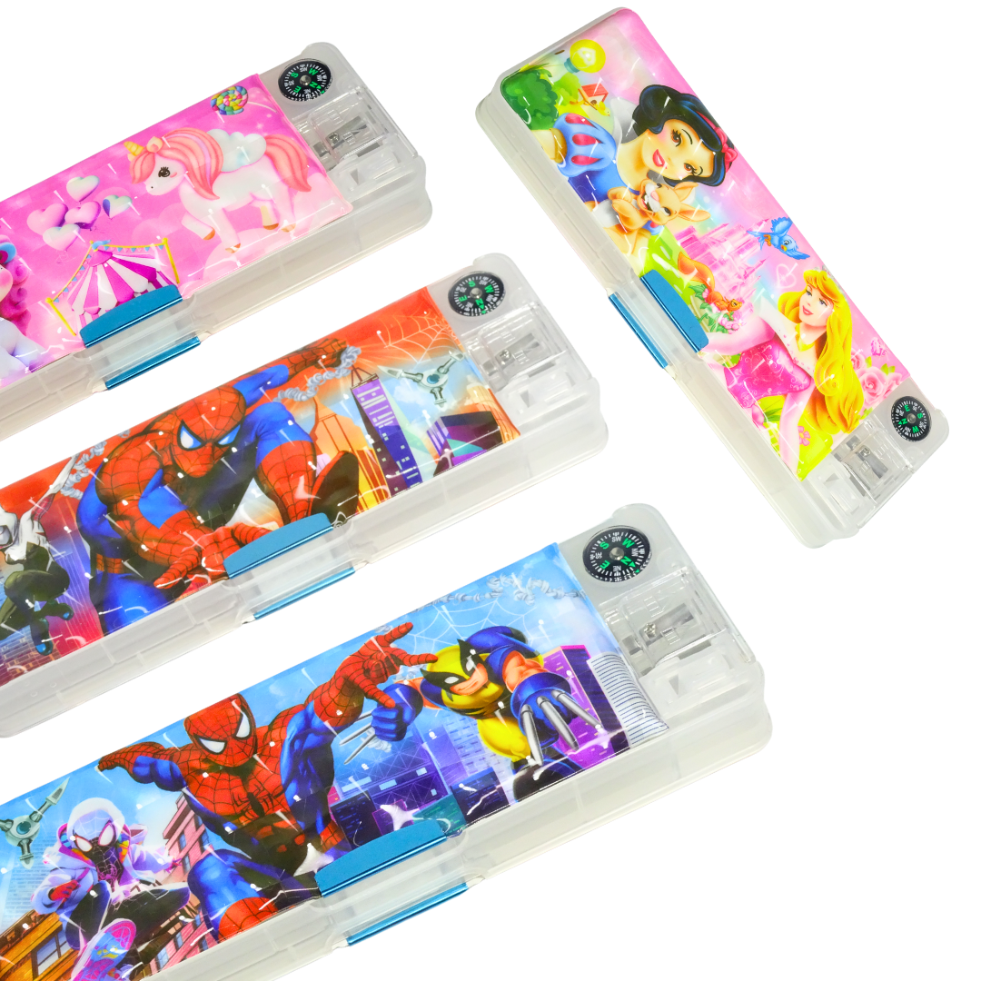 Pencil Box with Compass & Light | KidsBestie