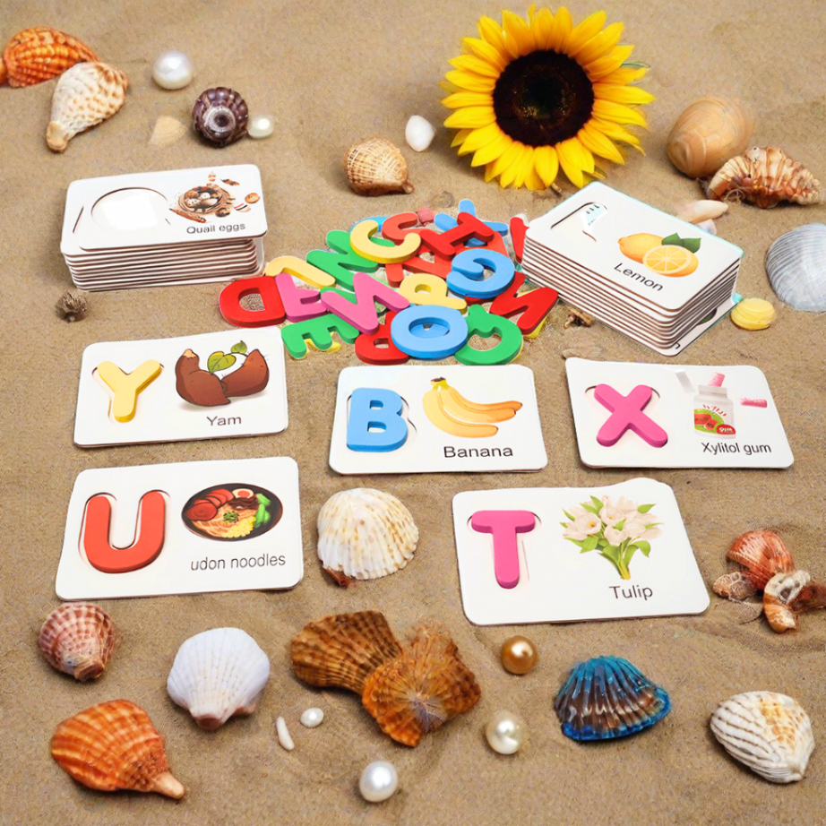 2 in 1 Letter Identification Card for Kids - Kids Bestie