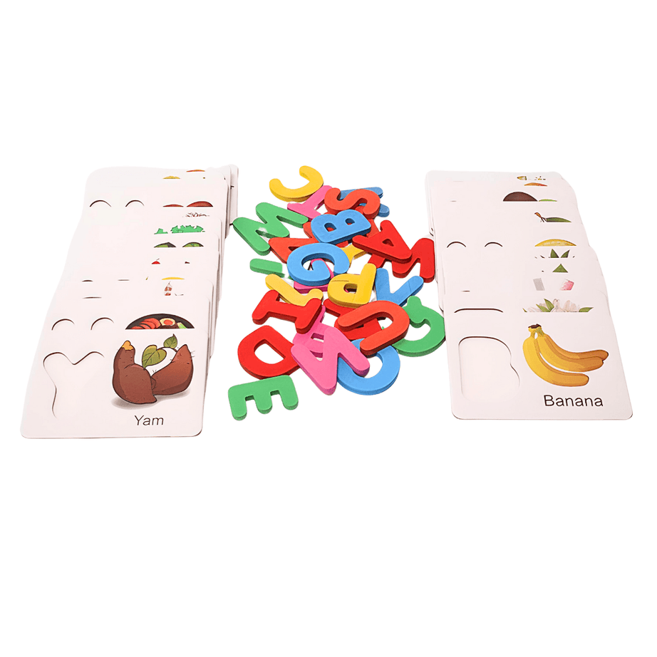 2 in 1 Letter Identification Card for Kids - Kids Bestie