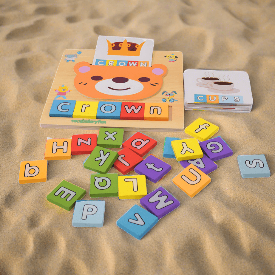 2 in 1 Letter Matching Puzzles Games Toy - Kids Bestie