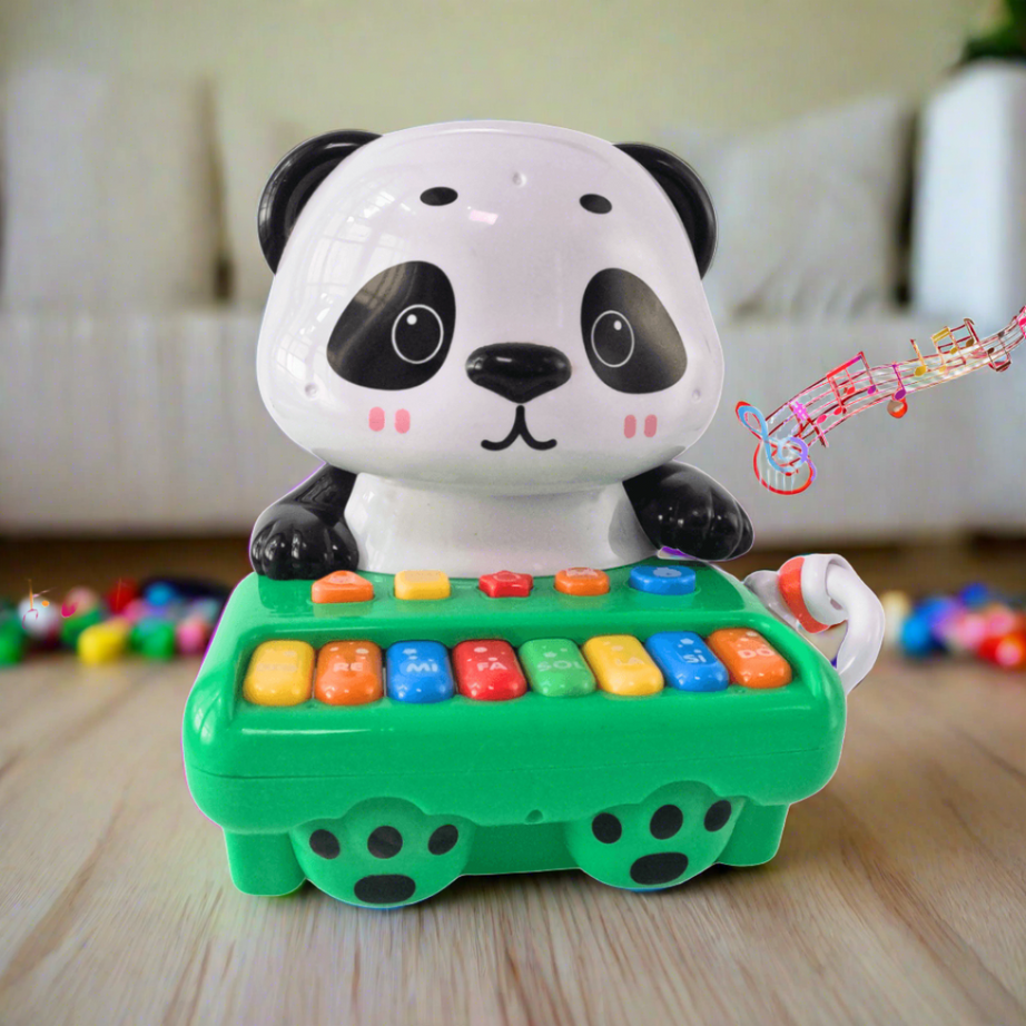 2-in-1 Panda musical xylophone (Battery Not Included) - Kids Bestie