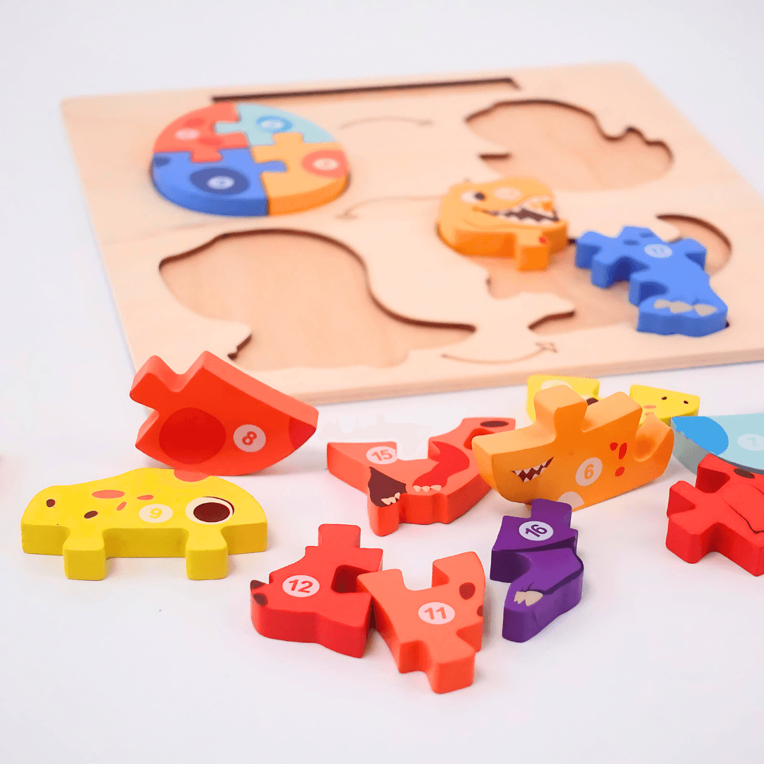 2 in 1 Puzzle-Lifecycle of Animals+ Whiteboard, marker(Medium)-Random design will be send - Kids Bestie