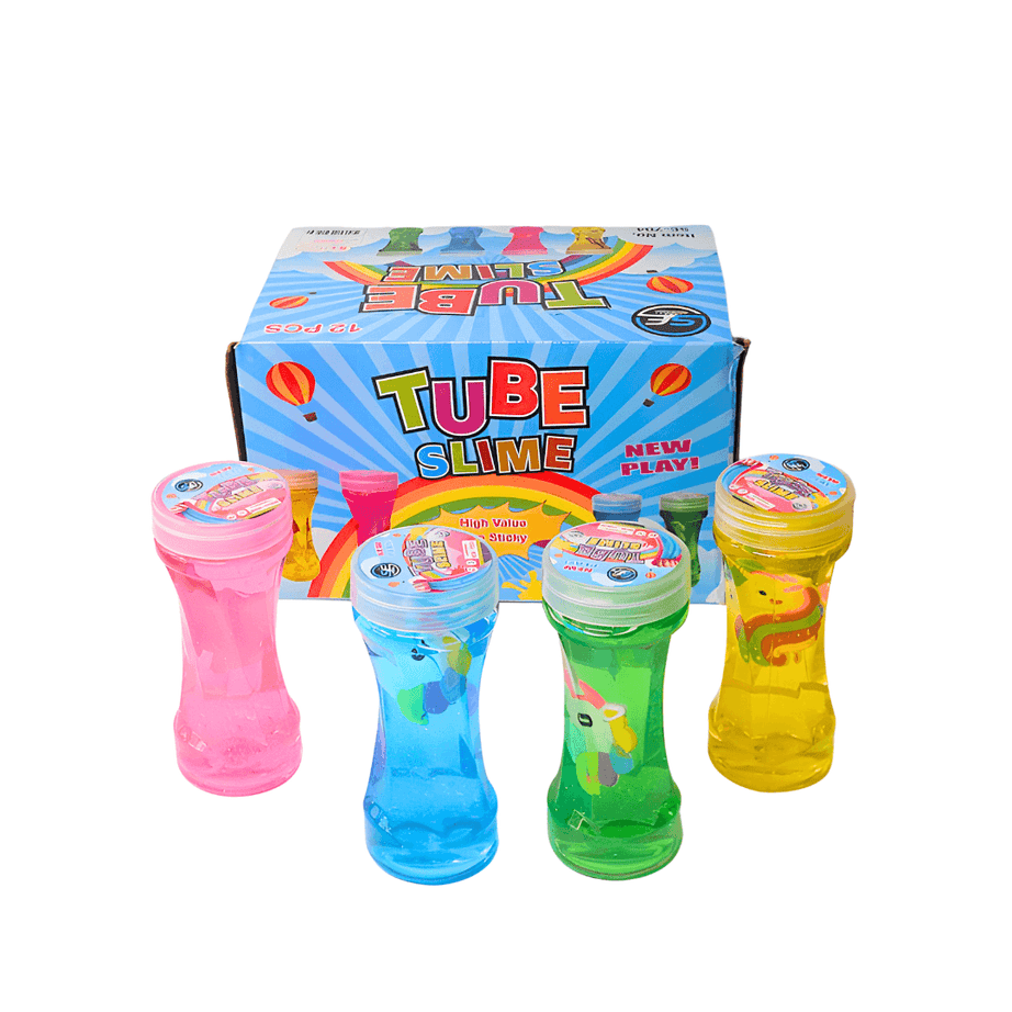2 Magic Tube Slime with unicorn for Boys and Girls(Random colours will be send) - Kids Bestie