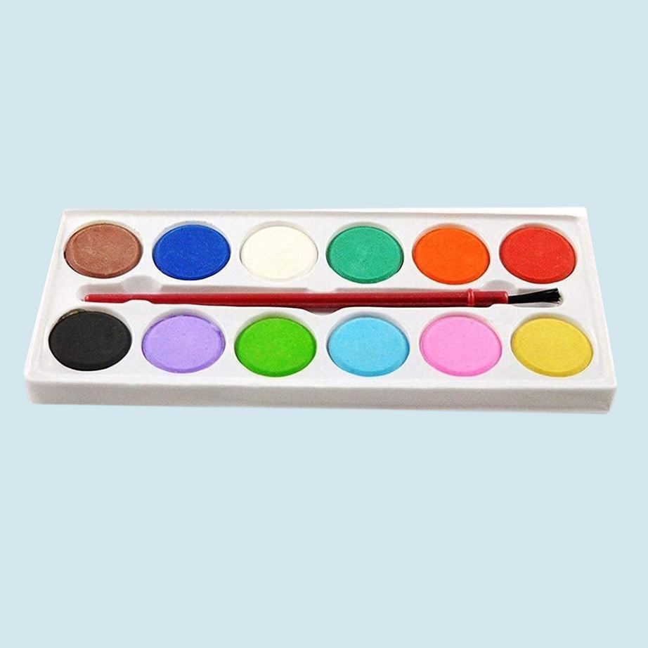 Mini Painting Set – 12 Colors + Brush | KidsBestie