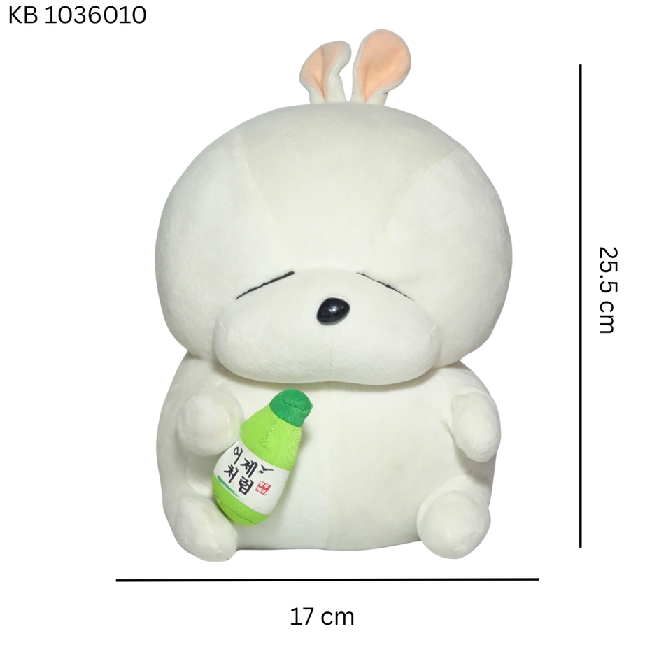 White fluffy toy with juice Soft Toys for Kids