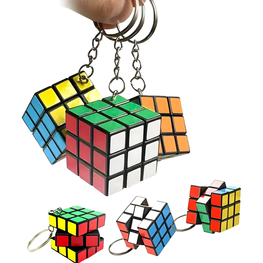 Pack of 3 Rubik's Cube Keychain | KidsBestie | KB