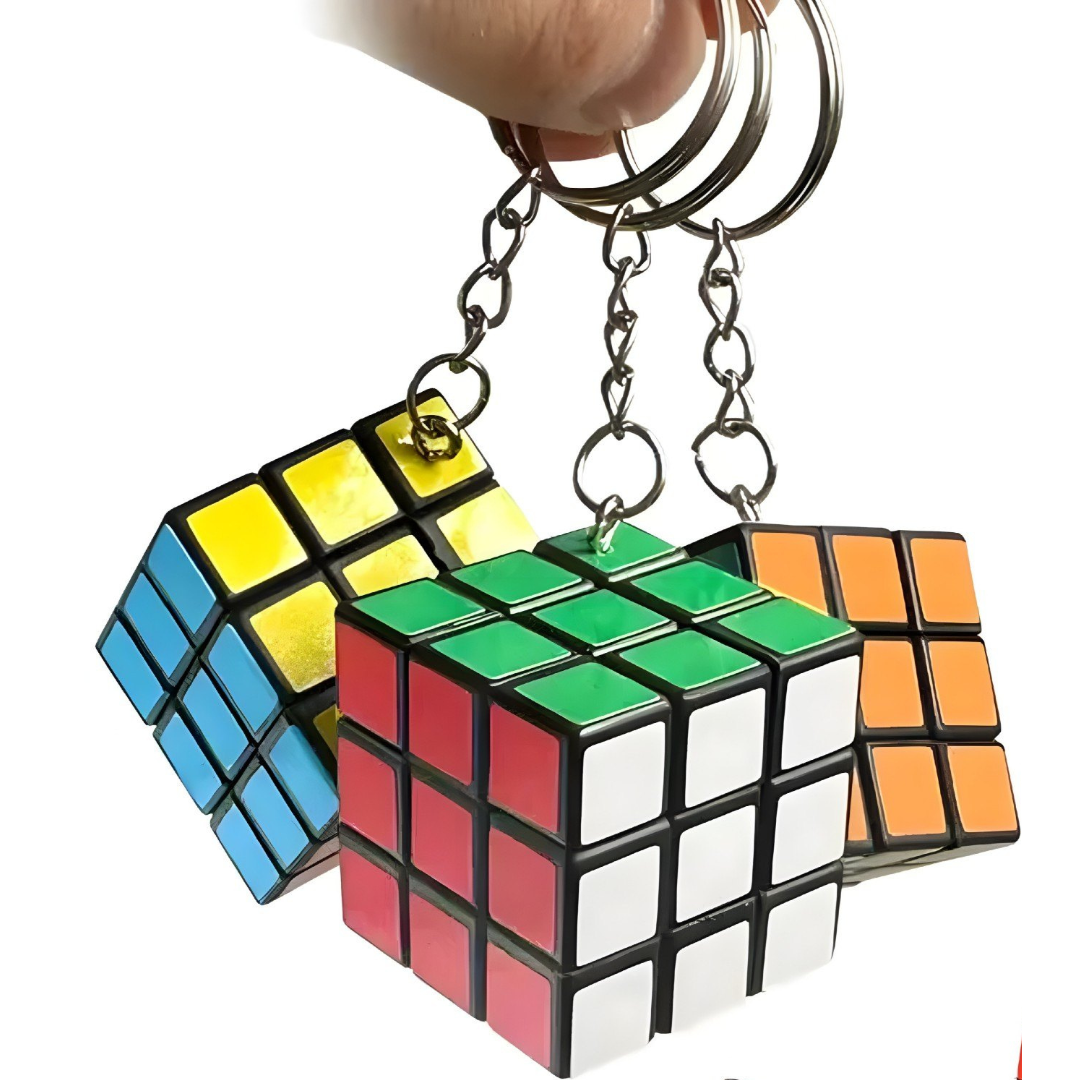 Pack of 3 Rubik's Cube Keychain | KidsBestie | KB