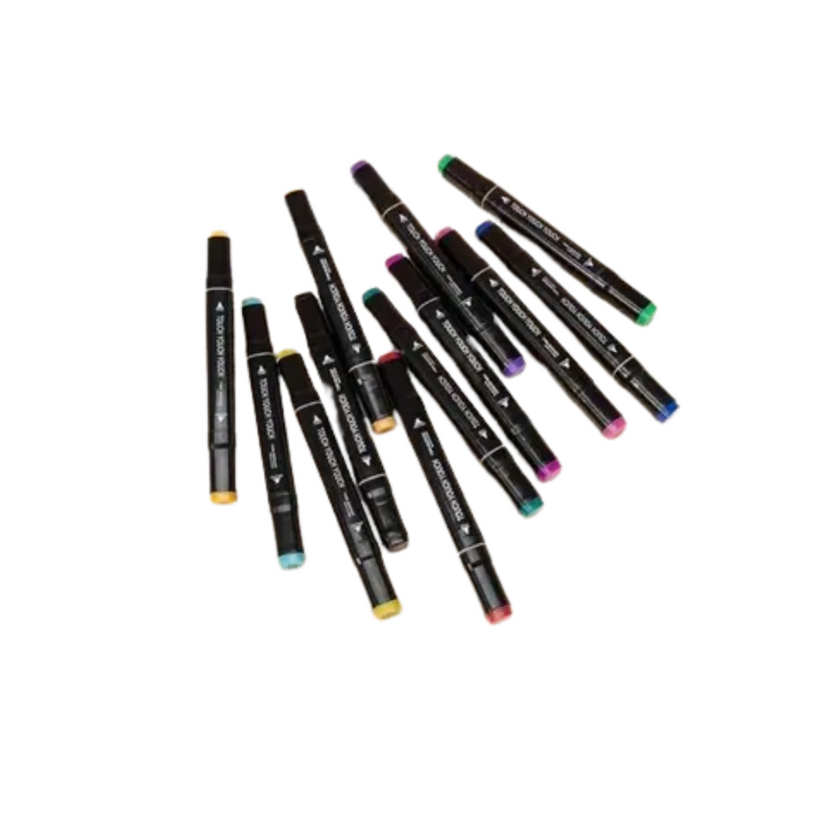 Touch Wool Marker – 12 PCS Set | KidsBestie