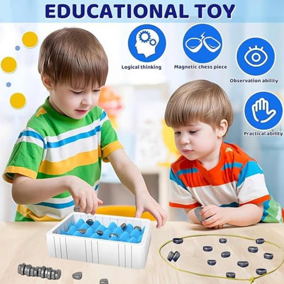 Magnetic Chess Game – Multiplayer Magnetic Game with Stones