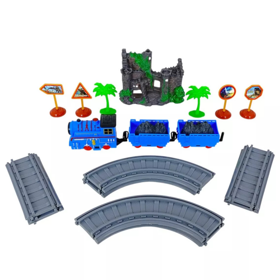 Blue Skeleton Train The Blue Train with Track Set – All Aboard for Fun! – Kids Bestie