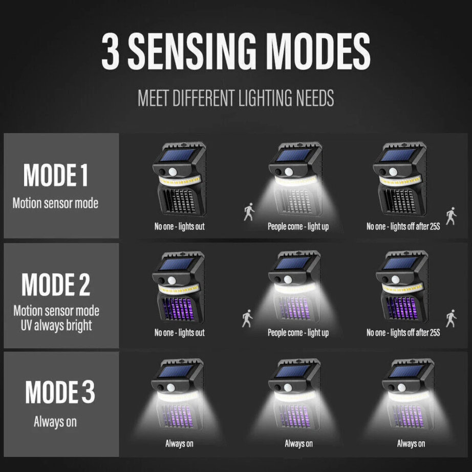 Solar Reachargeable LED with Sensor Mosquito Killer
