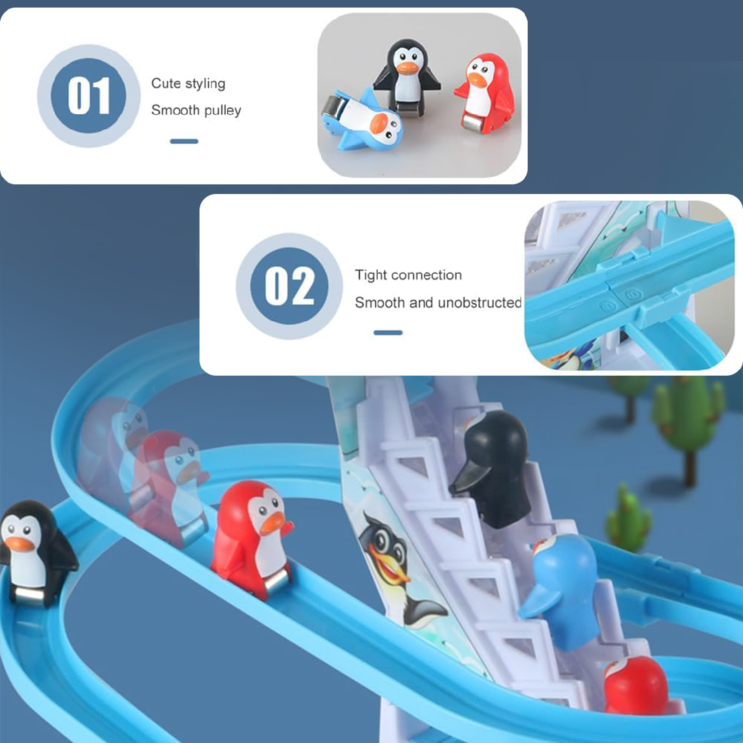 Penguin Slide Track Set Toys for Kids | KidsBestie