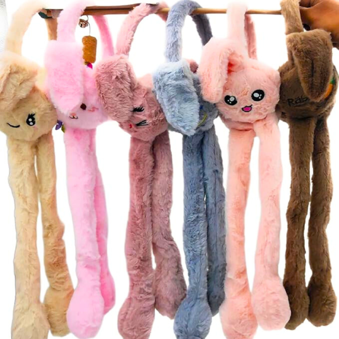 Cute Fluffy Moving Ears & Sound Ear Muffs for Kids and Teens – Cozy & Cute( Random Colors)