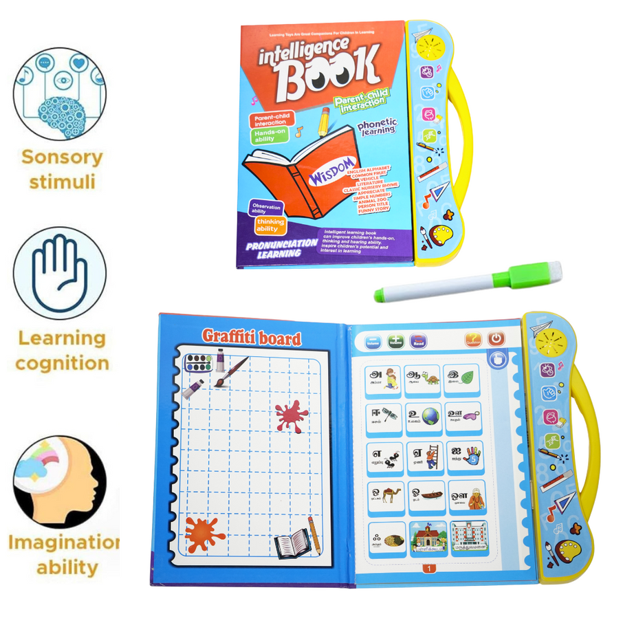 Interactive Tamil Learning Book - Kids Educational Toy