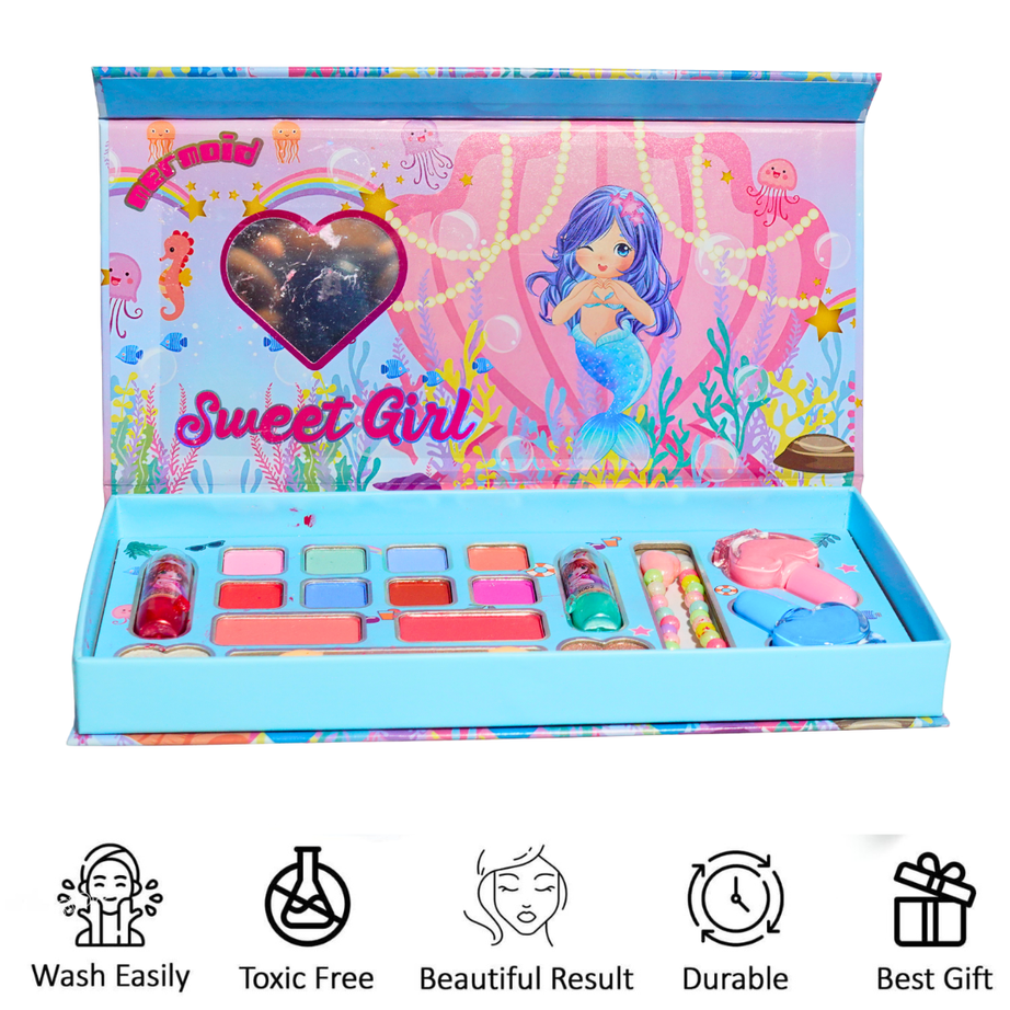 Sweet Girl Makeup Set for Baby Girls | Pretend Play Beauty Kit | Safe & Washable Makeup