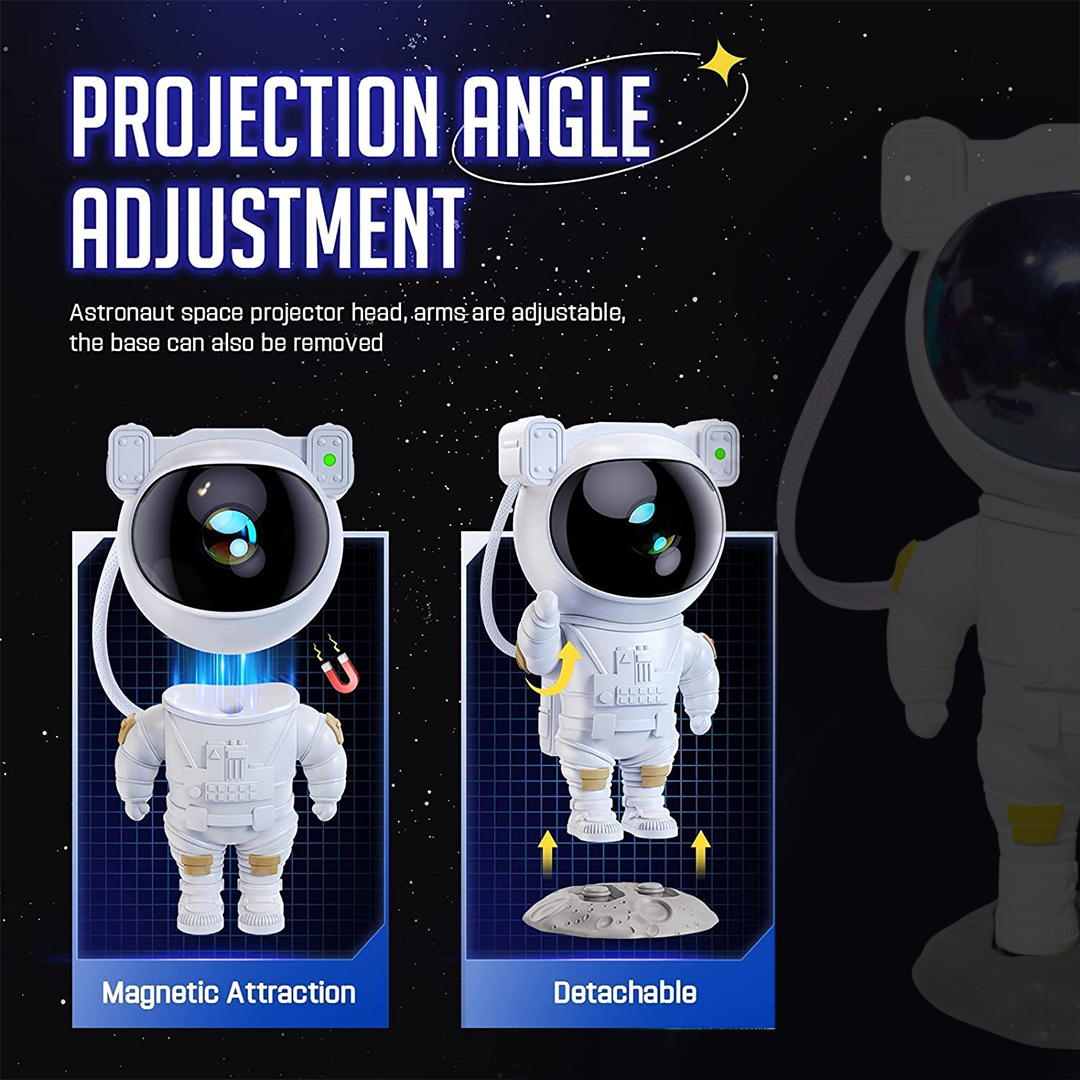 Astronaut Galaxy Projector | Star & Nebula Night Light | Room Decor Lamp for Kids &amp; Adults