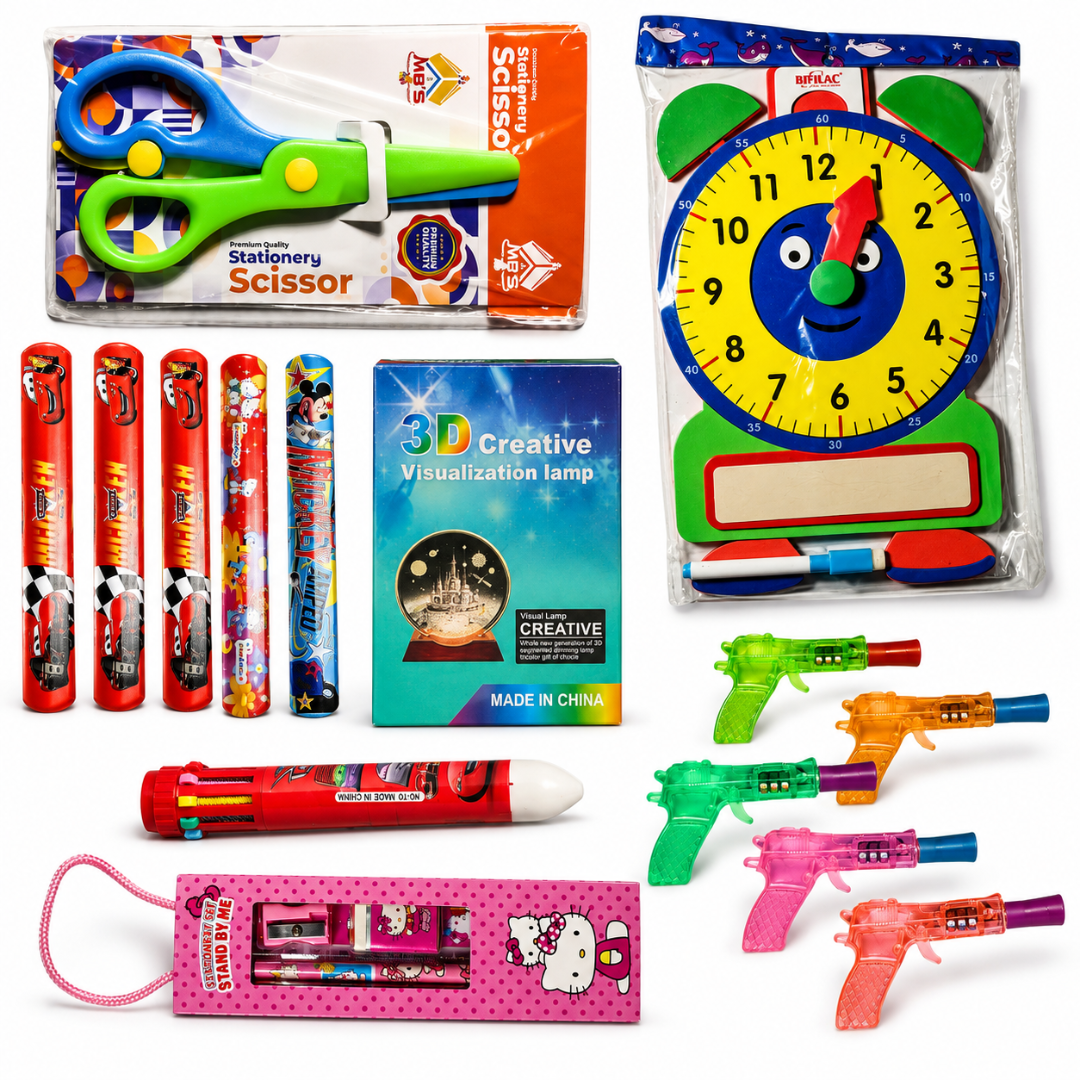 75+ Items KidsBestie Ultimate Toys, Games & Stationery Mega Combo Pack for Kids