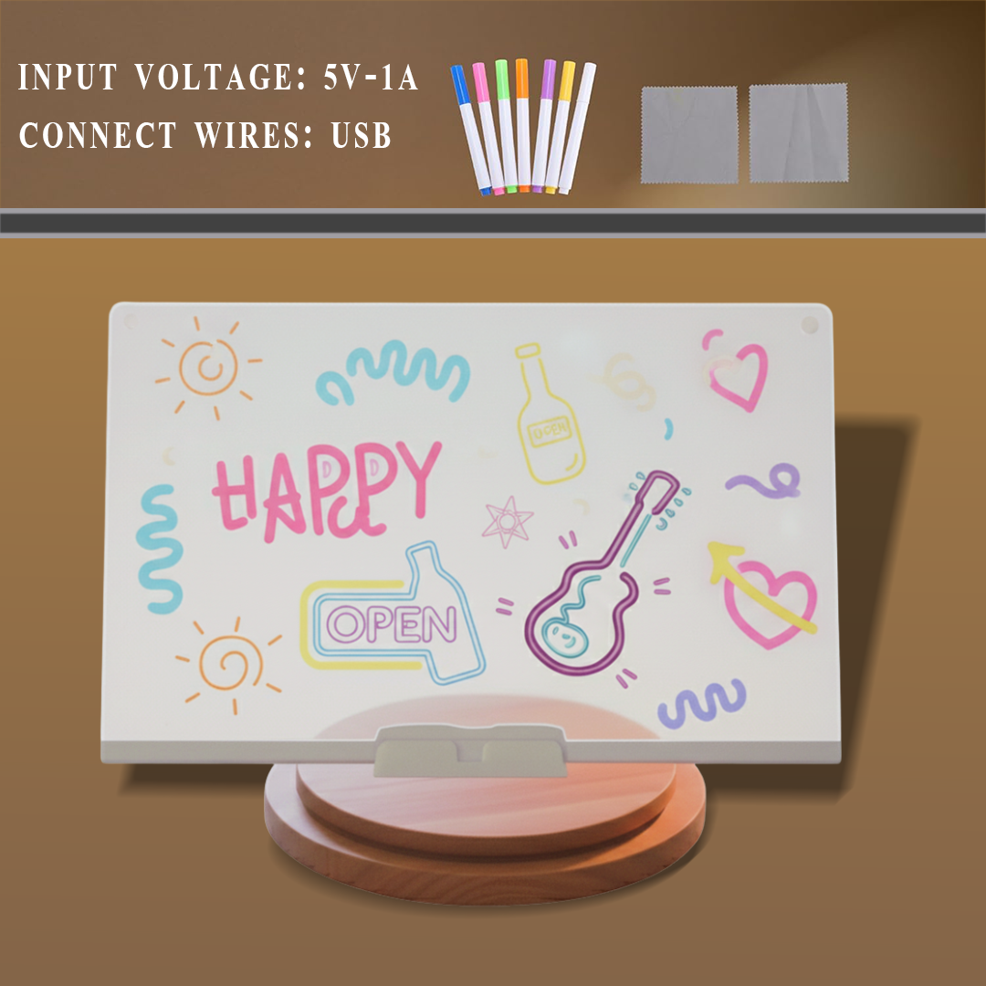 DIY LAMP with LED Message Board | KidsBestie