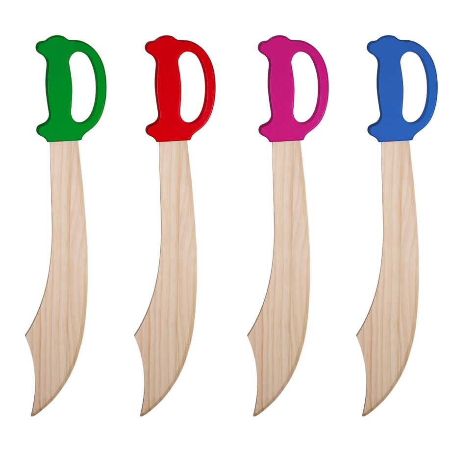 Wooden Sword with Handle for Kids Set of 1 | Safe & Durable Role-Play Toy