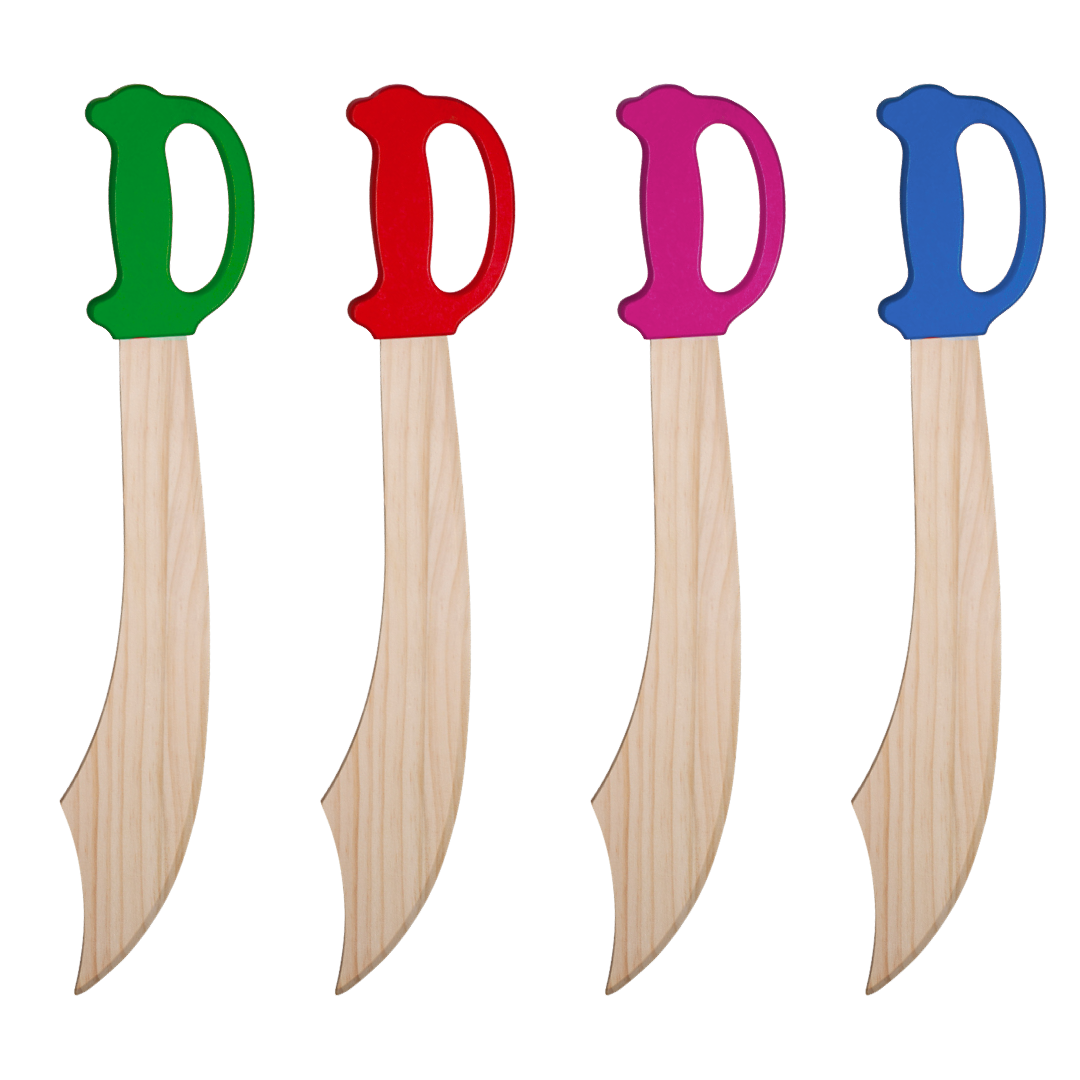 Wooden Sword with Handle for Kids Set of 1 | Safe & Durable Role-Play Toy