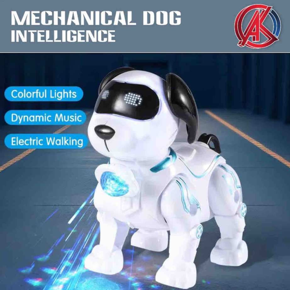 Mechanical Intelligent Dog Toy | Colorful Lights, Music & Moving Limbs | Interactive Smart Pet for Kids