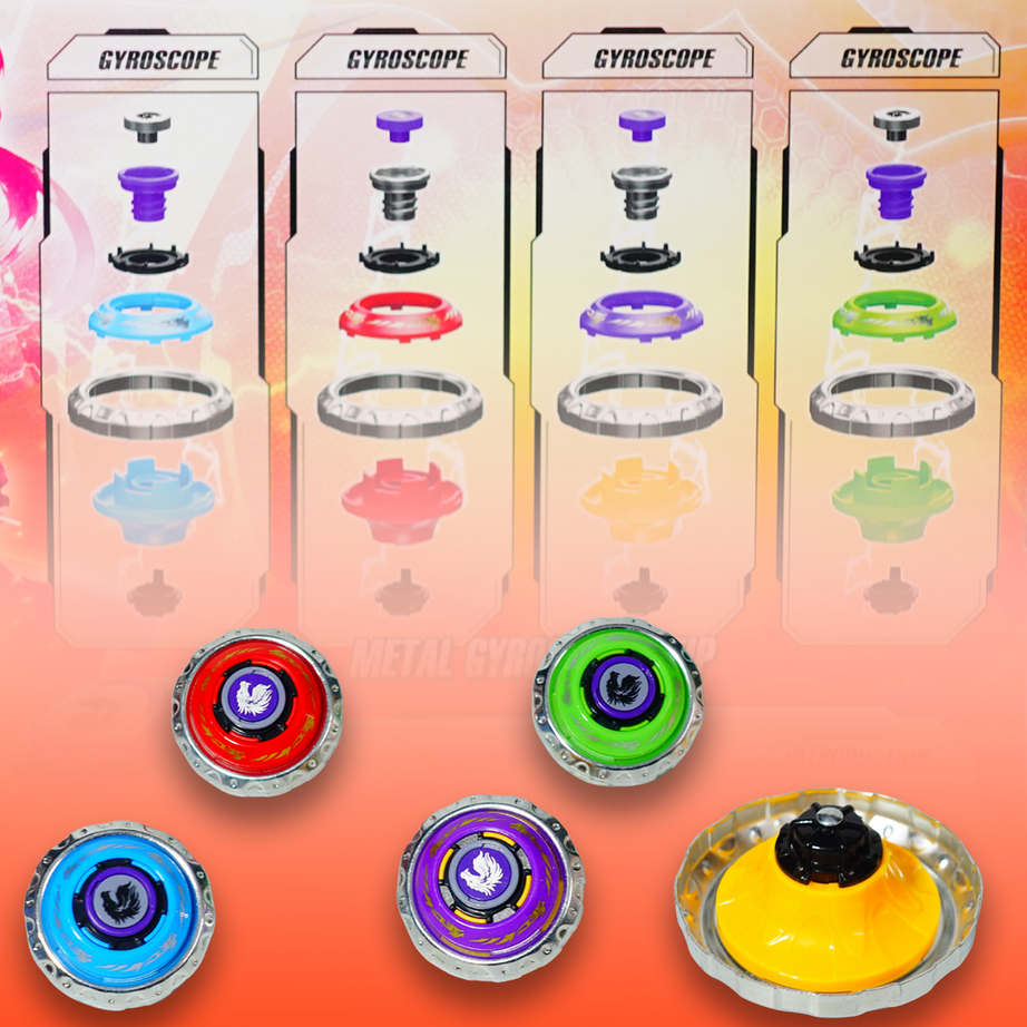 Sword Soul Metal Gyroscope | High-Speed Battle Spinner | Metal Fusion Top with Launcher for Kids