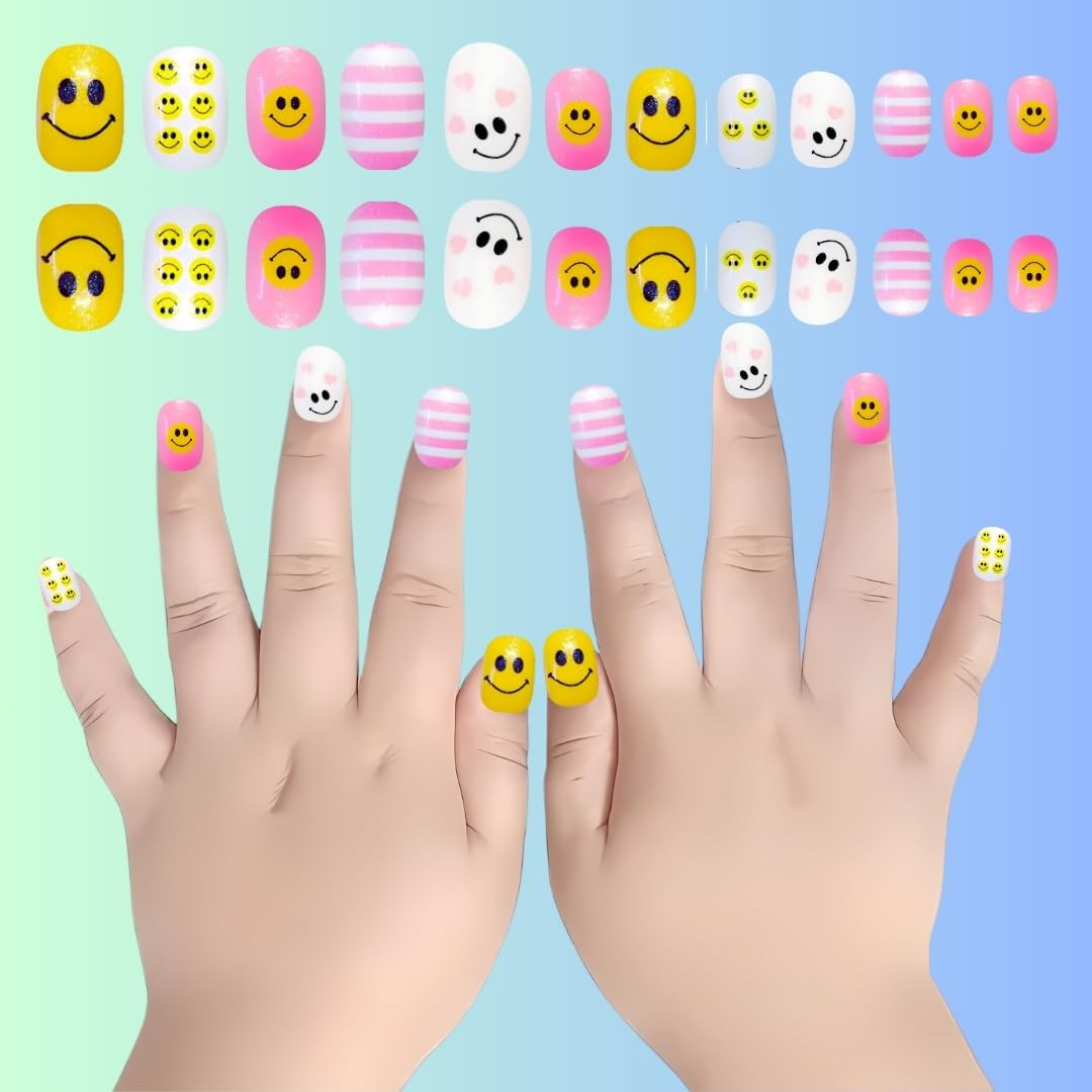 Girls Club Nail Art Set for Baby Girls | DIY Manicure &amp; Beauty Kit | Safe & Washable Nail Polish