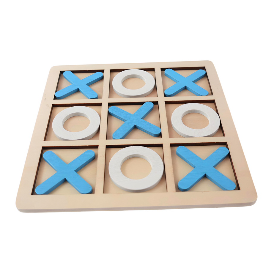 XOX Wooden Classical Zero Cross Tic Tac Toe Game Board-colours, Logical Thinking Brain Game Memory Game for Kids and Family Game